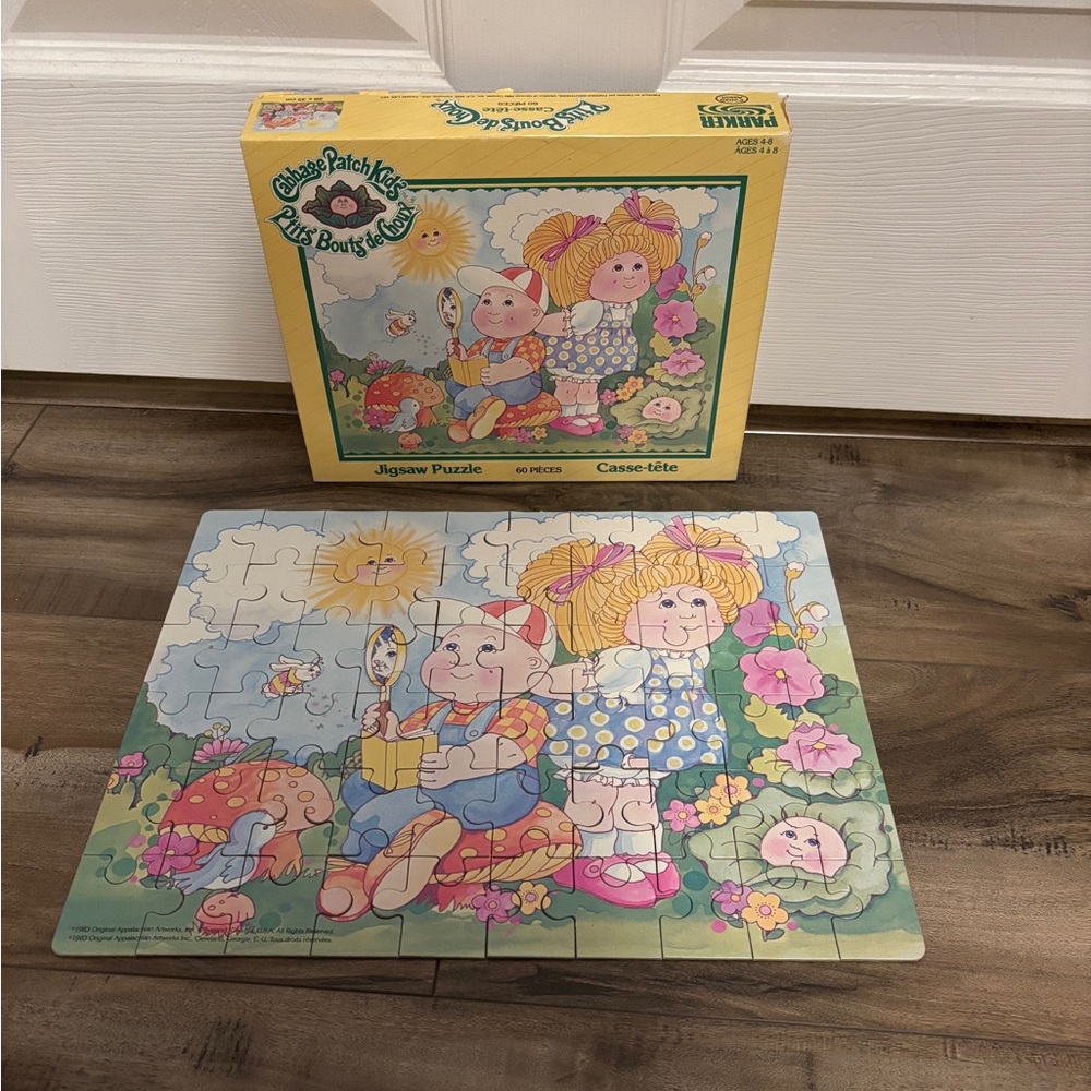 Vintage 1983 Cabbage Patch Puzzle, complete